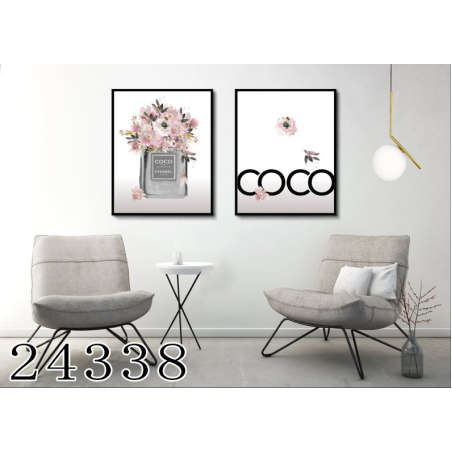 זוג תמונות ממוסגרות במבחר מידות דגם 24338