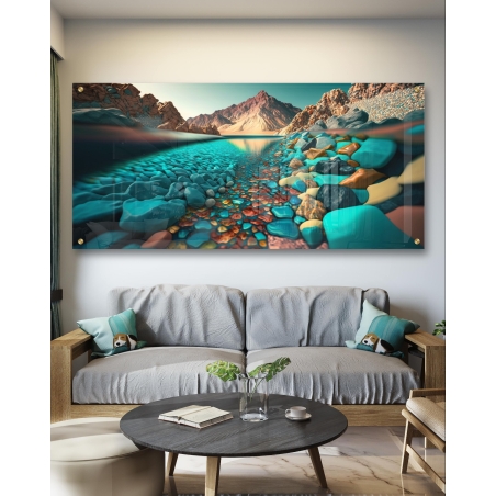 תמונת זכוכית לסלון 