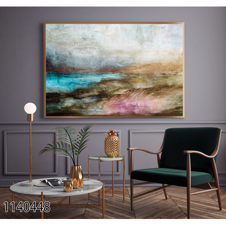 תמונה לסלון או למשרד מודפסת על קנבס כותנה אבסטרקט-מודרני דגם 1140448