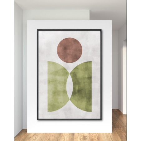 תמונת קנבס למשרד גיאומטרית מודרנית 