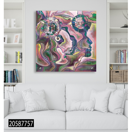 תמונת זכוכית מרובעת מקורית 