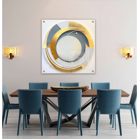 תמונת  זכוכית מרובעת למטבח או לפינת אוכל דגם 67201122