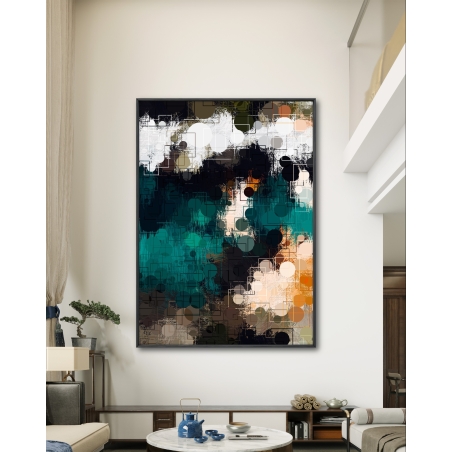 תמונת קנבס בסגנון אבסטרקט גאומטרי 