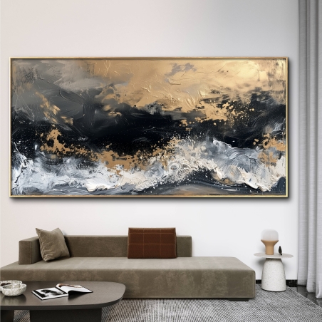 תמונת קנבס לסלון בסגנון אבסטרקט 