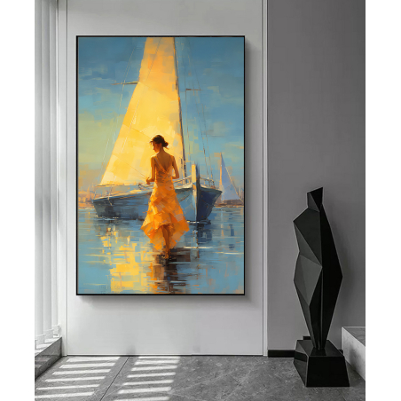 תמונה מיוחדת על בד כותנה לסלון או למשרד דגם 240626