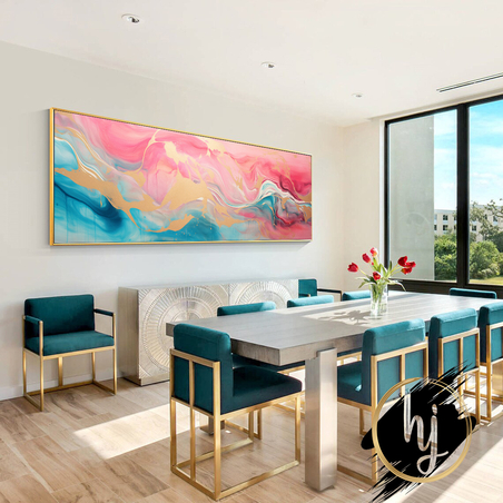 תמונה לסלון או למשרד אבסטרקט התפרצות צבעים דגם 507232