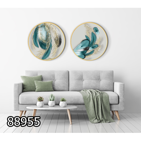 זוג תמונות עגולות דגם 88955 