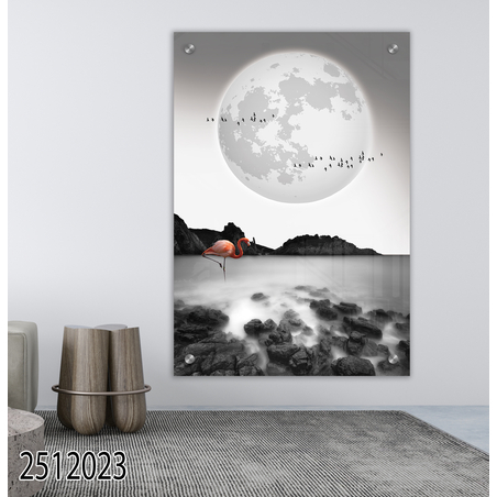 תמונה מעוצבת מקורית מודפסת על זכוכית דגם 2512023