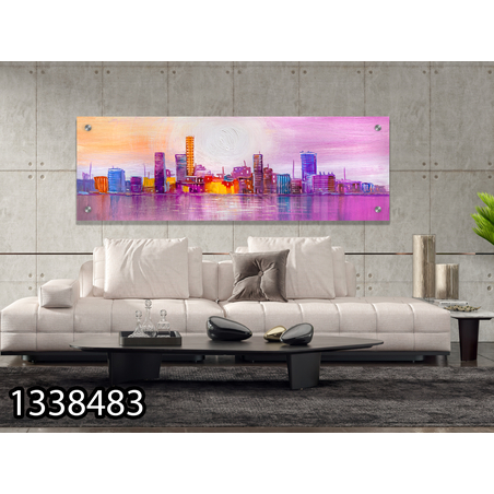 תמונת זכוכית פנורמית לסלון דגם-1338483