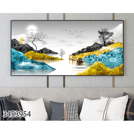 תמונת קנבס עם או בלי מסגרת למשרד או לסלון מוכנה לתלייה דגם 3453954