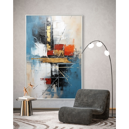 תמונת קנבס מהממת אבסטרקט גיאומטרי דגם - B10034