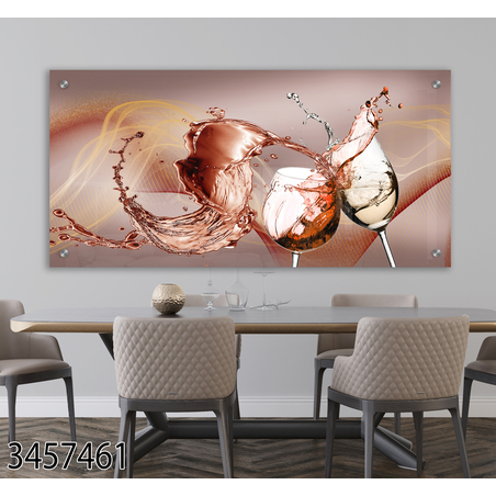 תמונת זכוכית מקורית למטבח או לפינת האוכל מודפסת על זכוכית דגם-3457461