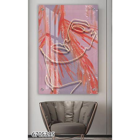 תמונה מעוצבת מקורית מודפסת על זכוכית דגם 6705395