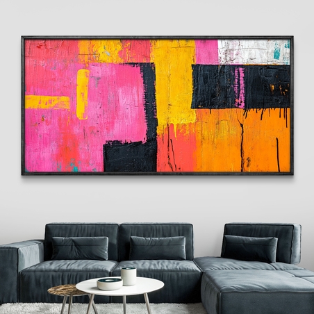 תמונת קנבס אבסטרקט לסלון/חדר שינה 