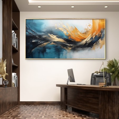 תמונת קנבס ממוסגרת אבסטרקט 