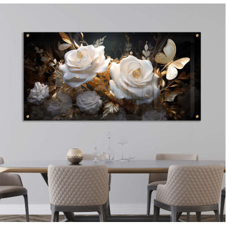 תמונת זכוכית תלת מימד לפינת אוכל דגם-190823