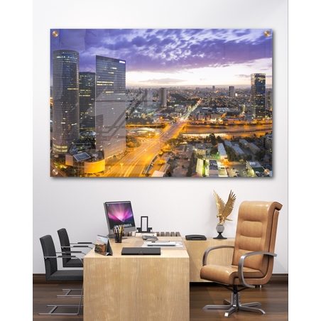 תמונת זכוכית מיוחדת למשרד 