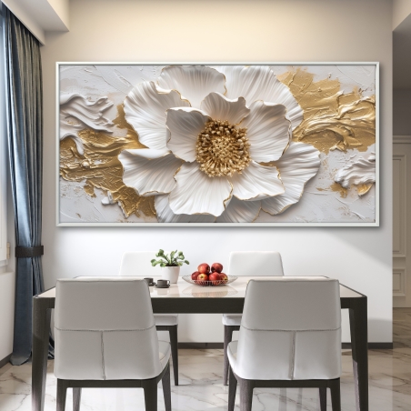 תמונת קנבס לסלון בסגנון פרחוני 