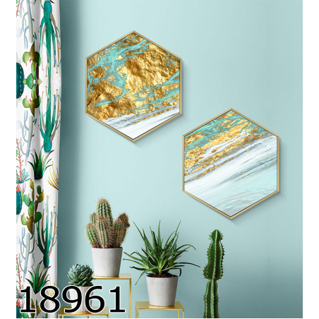 זוג תמונות משושה דגם 18961