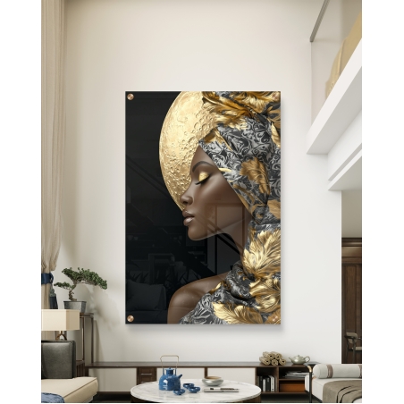 תמונת זכוכית לאורך לחדר שינה/סלון 