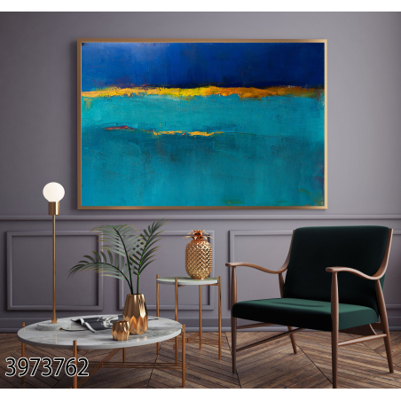 תמונה לסלון או למשרד מודפסת על קנבס כותנה אבסטרקט-מודרני דגם 3973762