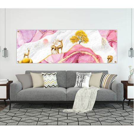 תמונת זכוכית  פנורמית מיוחדת לסלון לפינת אוכל או למשרד  דגם-G3828710