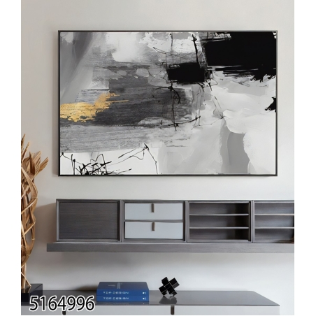 תמונה לסלון או למשרד מודפסת על קנבס כותנה אבסטרקט-מודרני דגם 5164996