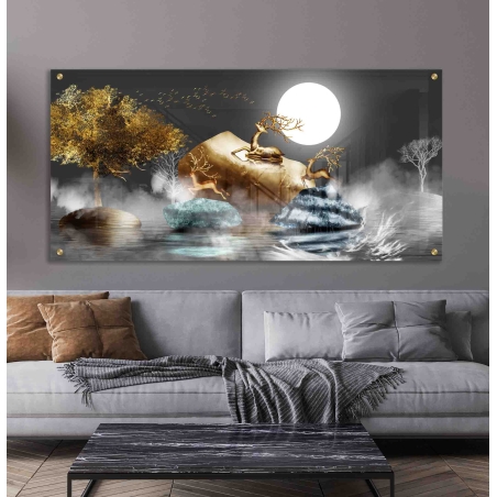 תמונה לסלון לחדר השינה או למשרד על קנבס או זכוכית במבחר מידות דגם-36314547