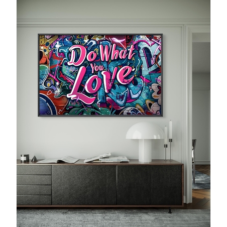 תמונת קנבס בסגנון גרפיטי 