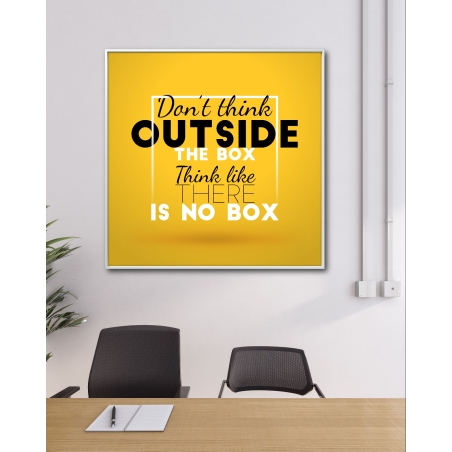 תמונת קנבס השראה ומוטיבציה למשרד מרובעת 