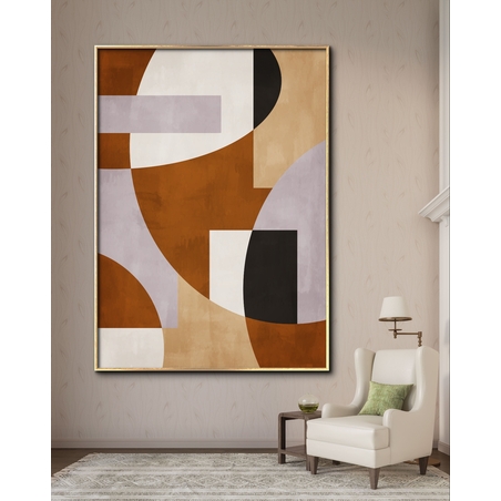 תמונת קנבס למשרד גיאומטרית מודרנית 