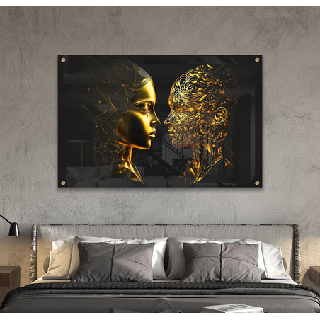 תמונת זכוכית לחדר שינה או לסלון דגם 9156748