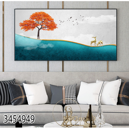 תמונת קנבס עם או בלי מסגרת למשרד או לסלון מוכנה לתלייה דגם 3454949