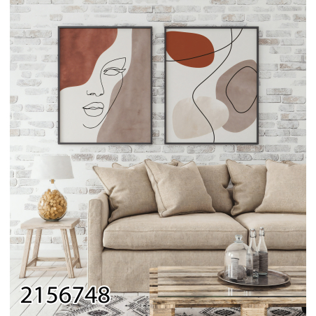 זוג תמונות על קנבס לסלון  לחדר השינה דגם 2156748