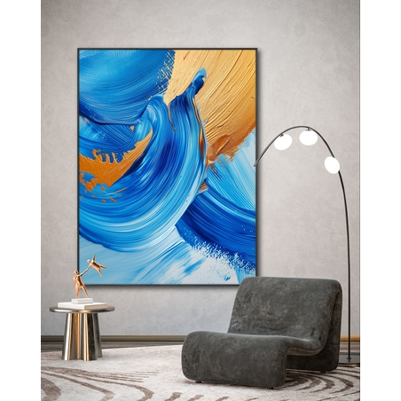 תמונת קנבס לסלון בסגנון אבסטרקט 