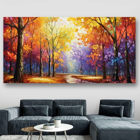 תמונת קנבס אבסטרקט מודרני צבעונית דגם 510235