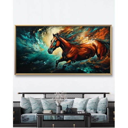 תמונת קנבס של סוס מודרני  סוריאליסטי דגם 1110231