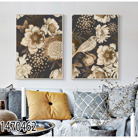 זוג תמונות  לסלון או לחדר השינה דגם 1470462