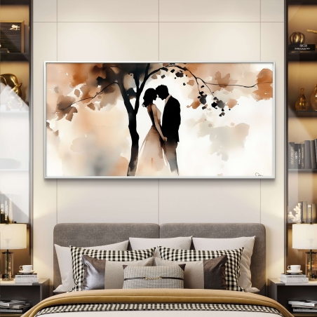 תמונת קנבס לסלון/חדר שינה רומנטית 