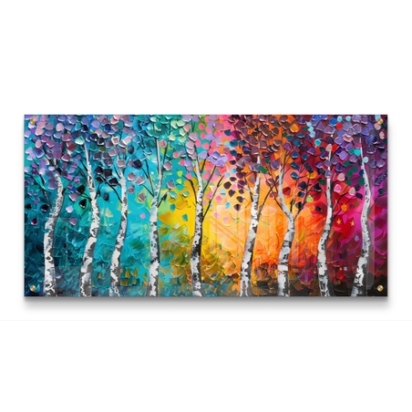 תמונת זכוכית צבעונית לסלון או לפינת אוכל 