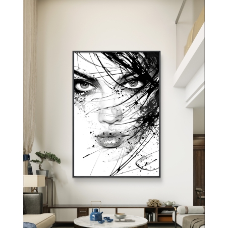 תמונת קנבס לסלון בסגנון דמויות 