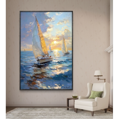 תמונת קנבס לסלון/חדר שינה בסגנון אורבני 