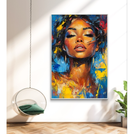 תמונת קנבס לסלון/חדר שינה , אפריקאית 