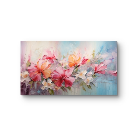 תמונת קנבס לסלון בסגנון פרחוני 