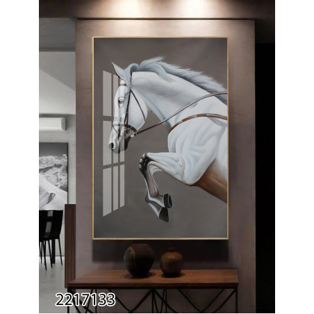 תמונת קנבס מעוצבת לסלון של סוס  או למשרד עם או בלי מסגרת דגם 2217133