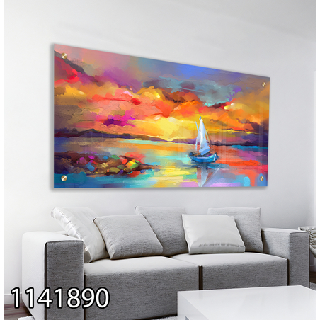 תמונת זכוכית   לחדר שינה למטבח או לסלון  דגם 1141890