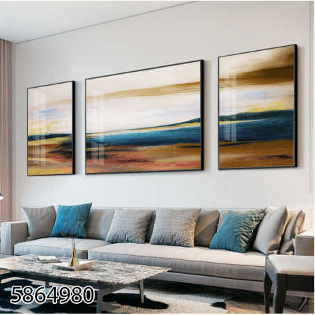 תמונה מחולקת לסלון על קנבס עם אפשרות לחיפוי זכוכית דגם 5864980