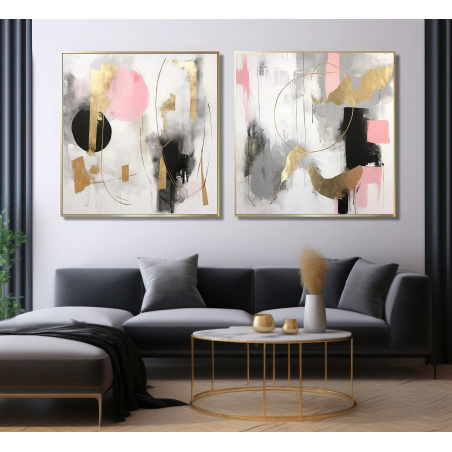 זוג תמונות מיוחדות על קנבס כותנה מקצועי דגם 300823