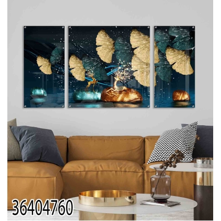 תמונה מחולקת לסלון מודפסת על זכוכית דגם 36404760