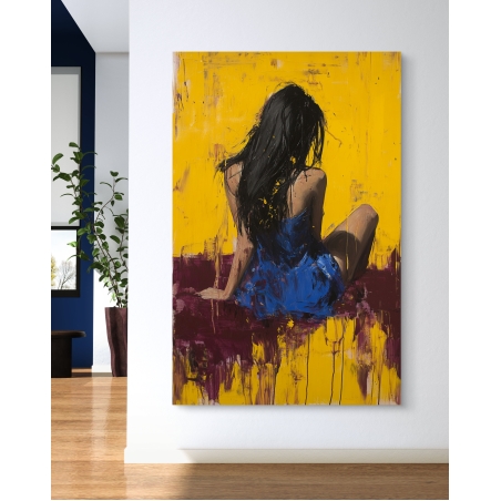 תמונת קנבס לסלון בסגנון דמויות 